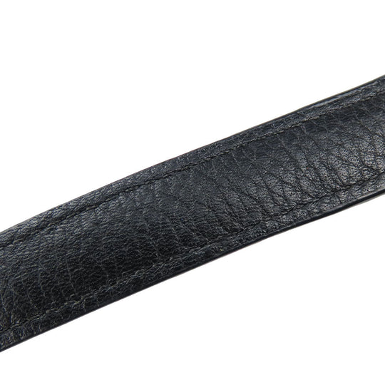 COACH Shoulder Bag 33521 leather black Charlie Embossed Horse and Carriage Women Used Authentic