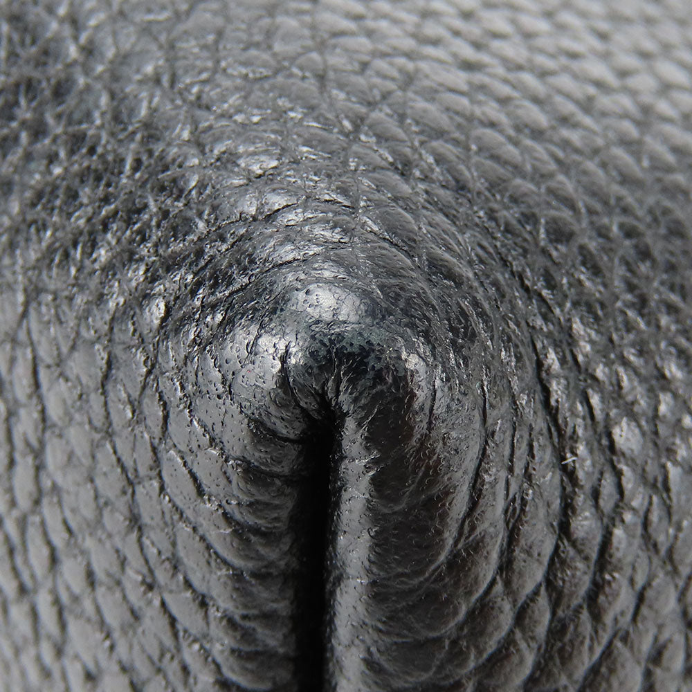 COACH Shoulder Bag 33521 leather black Charlie Embossed Horse and Carriage Women Used Authentic