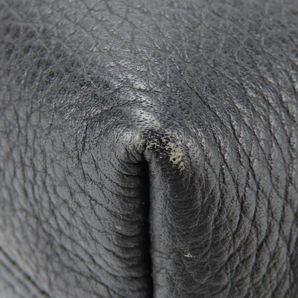 COACH Shoulder Bag 33521 leather black Charlie Embossed Horse and Carriage Women Used Authentic