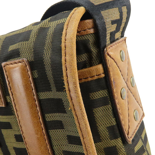FENDI Shoulder Bag 7VA155 Canvas, Leather Zucca Women Used Authentic