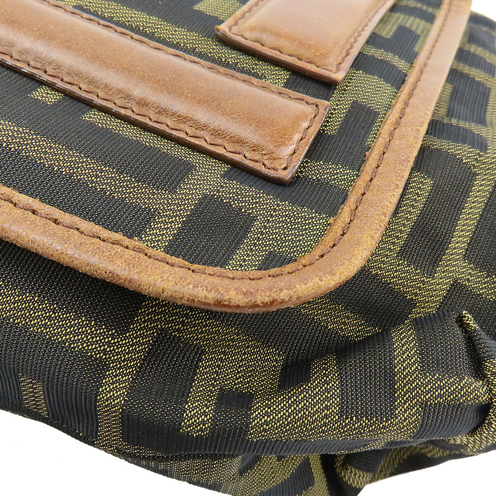 FENDI Shoulder Bag 7VA155 Canvas, Leather Zucca Women Used Authentic