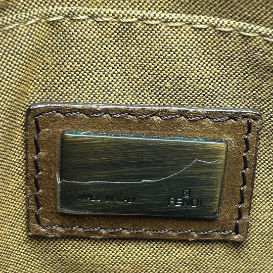 FENDI Shoulder Bag 7VA155 Canvas, Leather Zucca Women Used Authentic