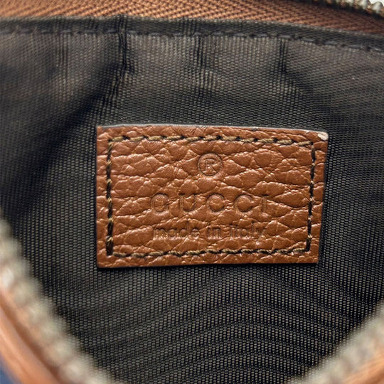 GUCCI Coin case 697717 GG denim Navy Women Used Authentic