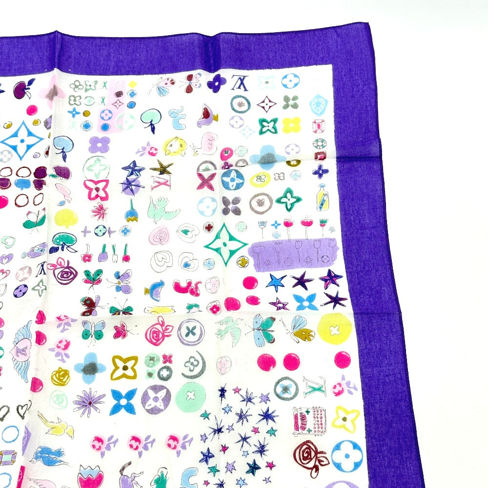 LOUIS VUITTON scarf cotton multicolor Epis Women Used Authentic