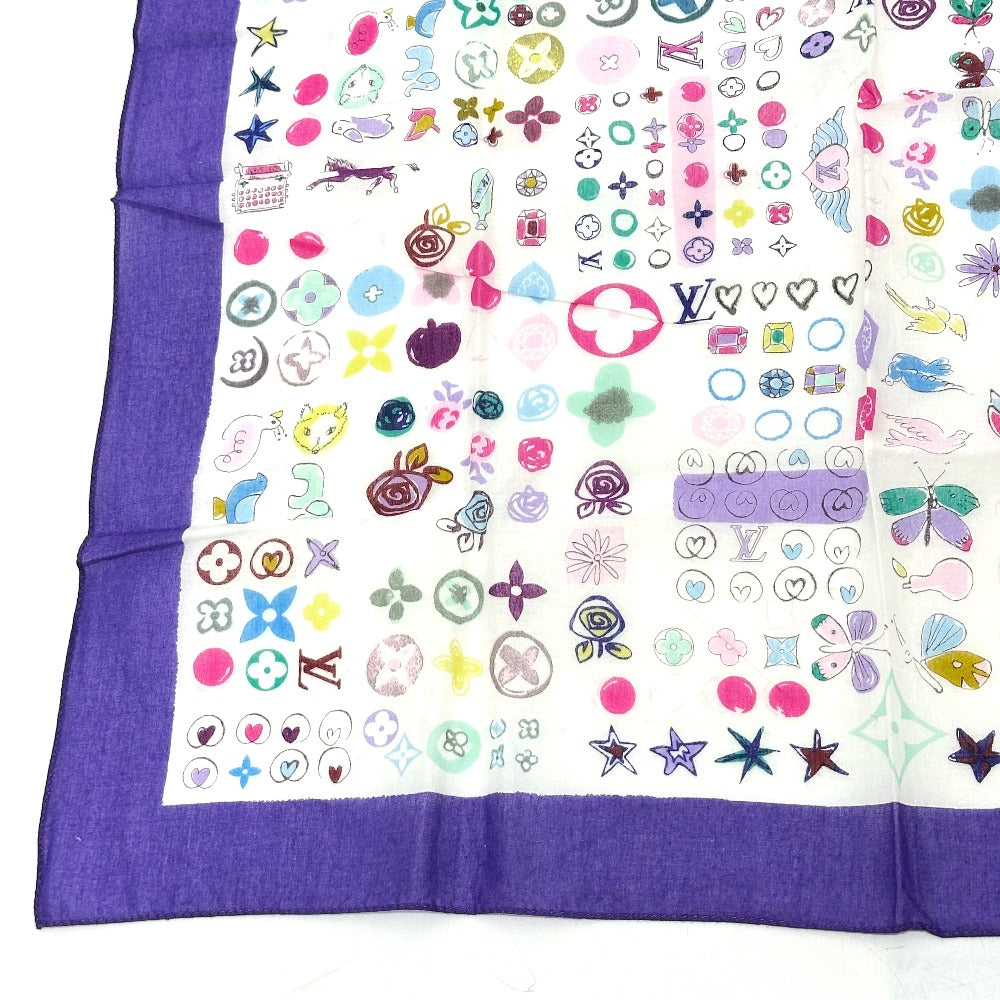 LOUIS VUITTON scarf cotton multicolor Epis Women Used Authentic