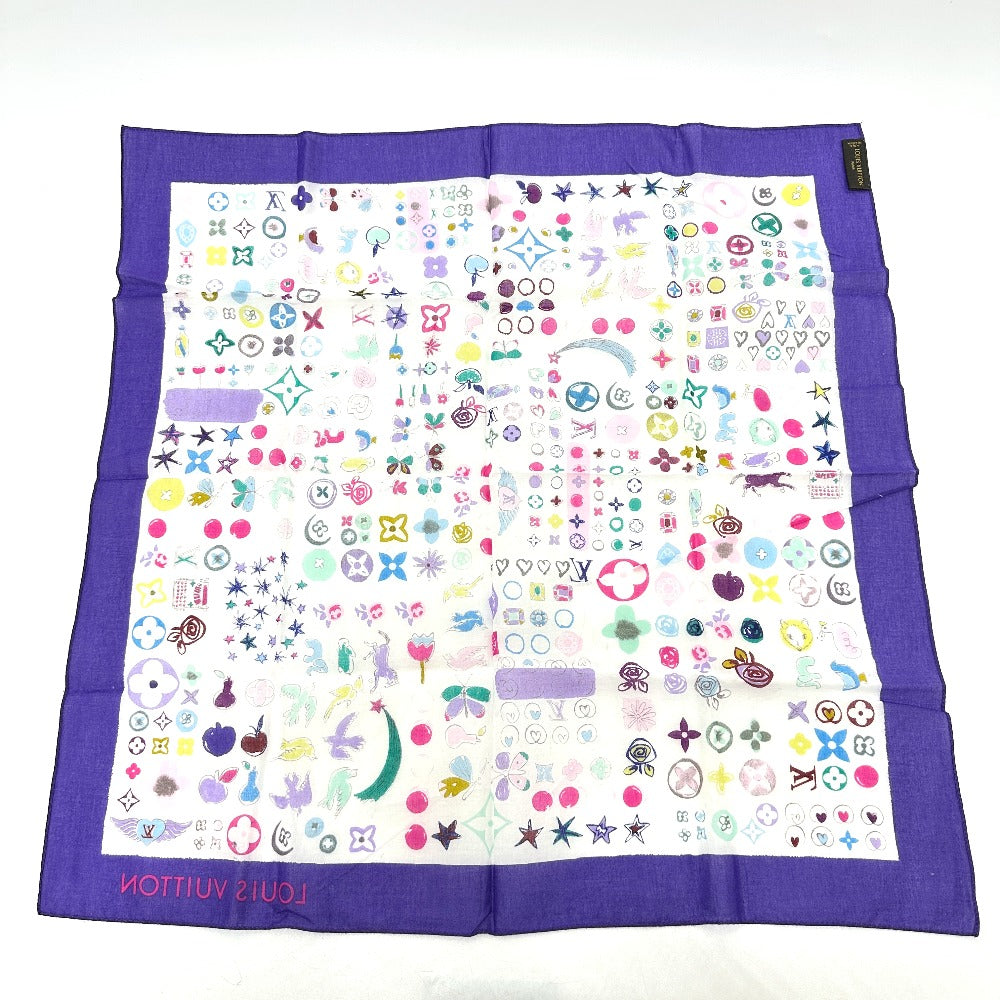 LOUIS VUITTON scarf cotton multicolor Epis Women Used Authentic