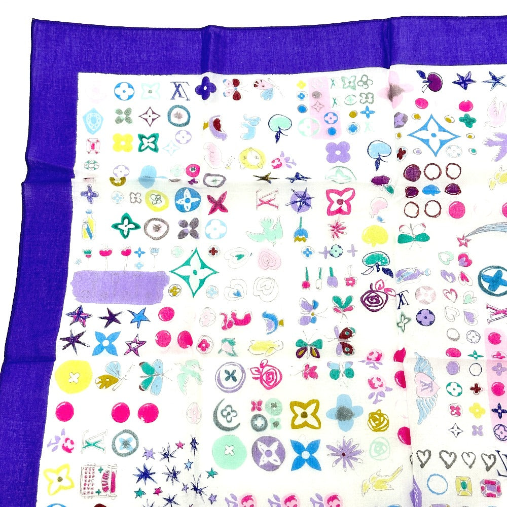 LOUIS VUITTON scarf cotton multicolor Epis Women Used Authentic