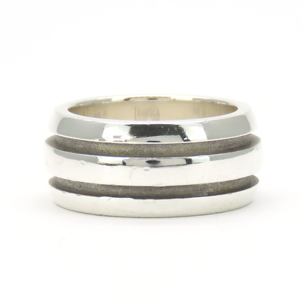 TIFFANY&Co. Ring Silver925 Silver Grooved Women Used Authentic