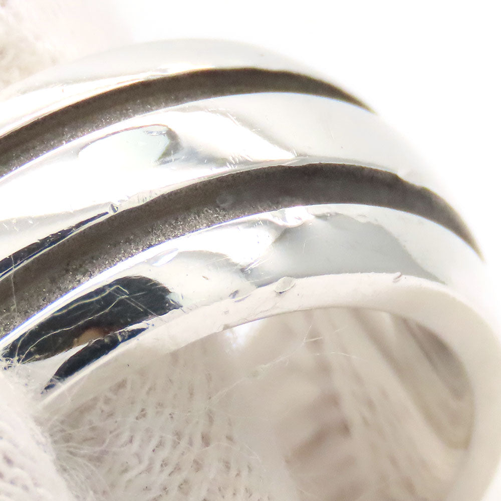 TIFFANY&Co. Ring Silver925 Silver Grooved Women Used Authentic