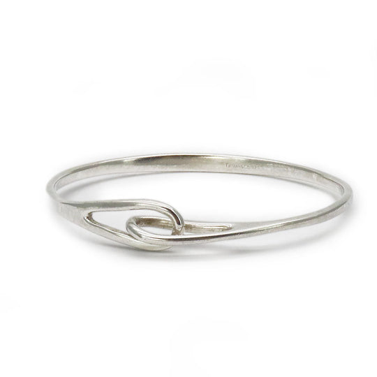TIFFANY&Co. Bangle Silver925 Silver Double loop Women Used Authentic