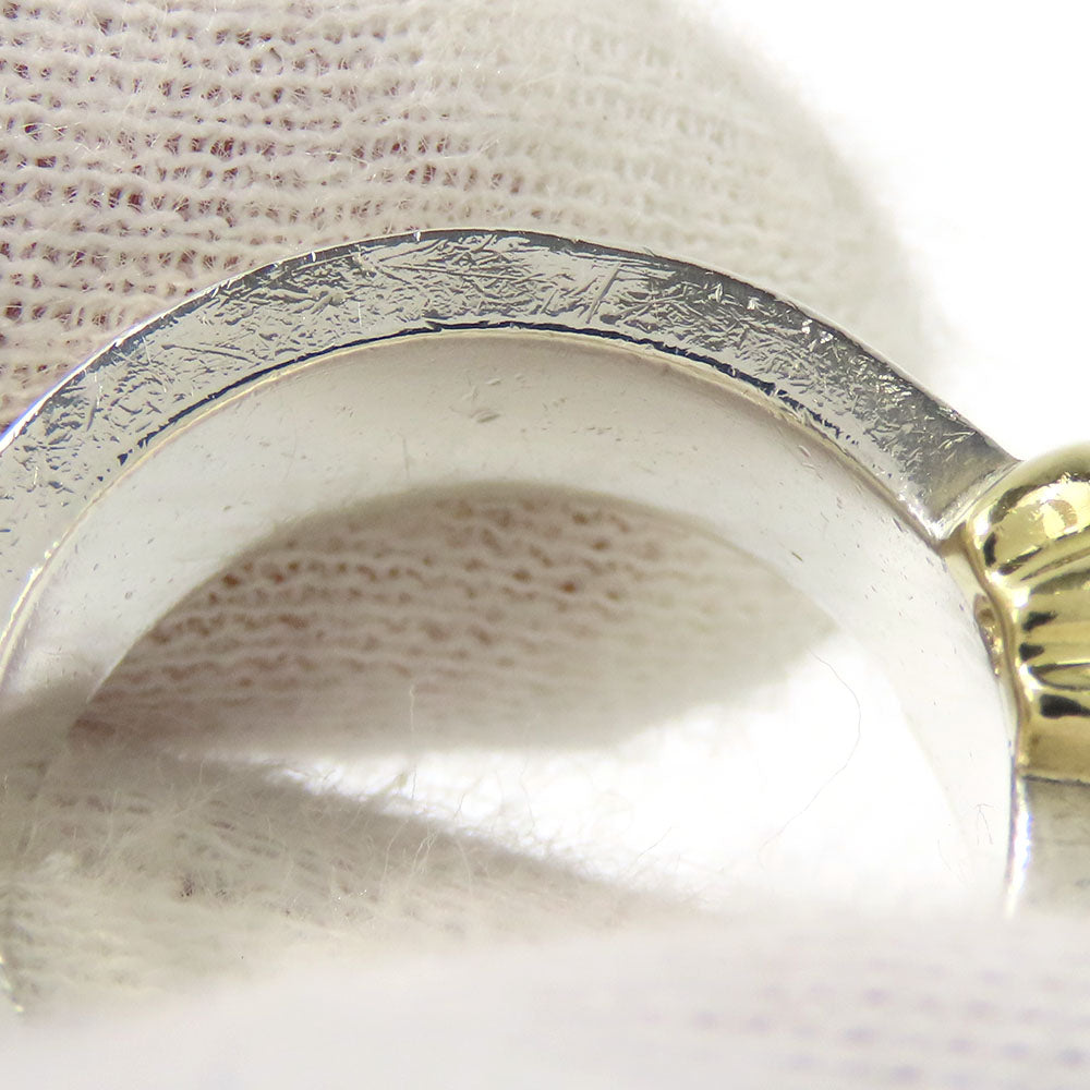 TIFFANY&Co. Ring Silver925, K18 Yellow Gold Silver Groove Wiz 3 Row Women Used Authentic