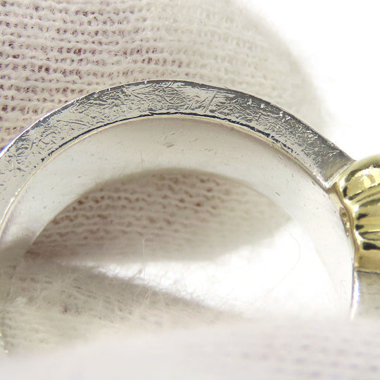 TIFFANY&Co. Ring Silver925, K18 Yellow Gold Silver Groove Wiz 3 Row Women Used Authentic