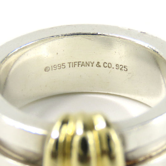 TIFFANY&Co. Ring Silver925, K18 Yellow Gold Silver Groove Wiz 3 Row Women Used Authentic