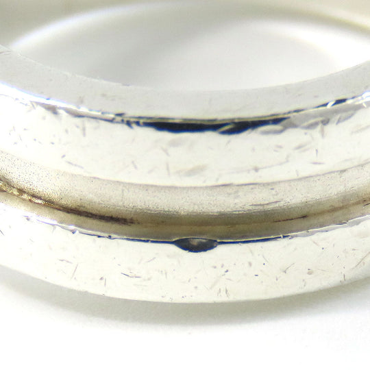 TIFFANY&Co. Ring Silver925, K18 Yellow Gold Silver Groove Wiz 3 Row Women Used Authentic