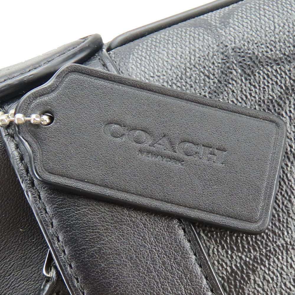 COACH Shoulder Bag F54781 PVC, Leather gray unisex(Unisex) Used Authentic