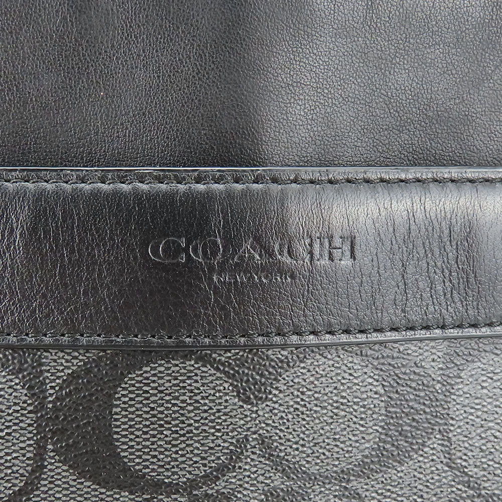 COACH Shoulder Bag F54781 PVC, Leather gray unisex(Unisex) Used Authentic