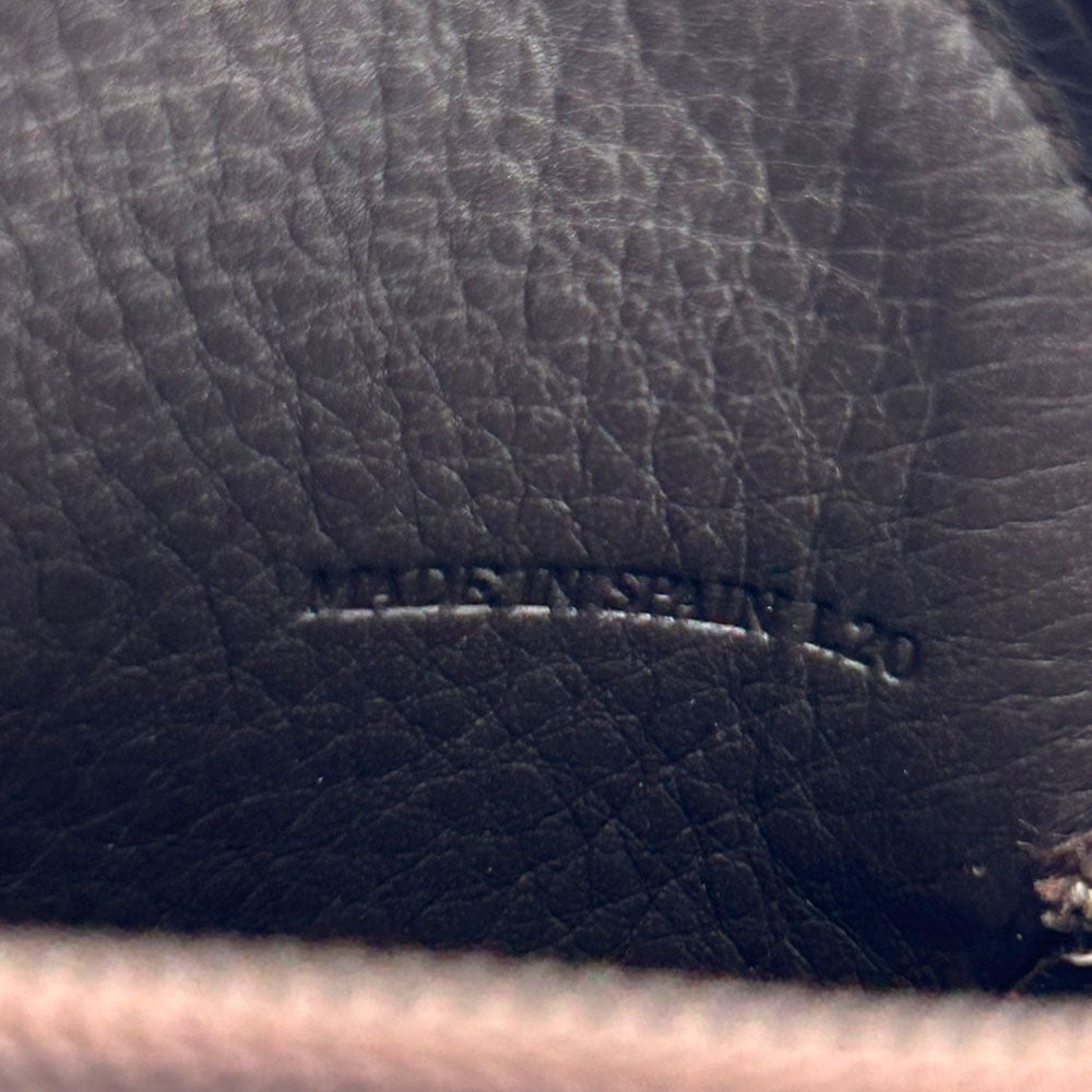 LOEWE Coin case leather Brown anagram