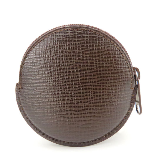 LOEWE Coin case leather Brown anagram
