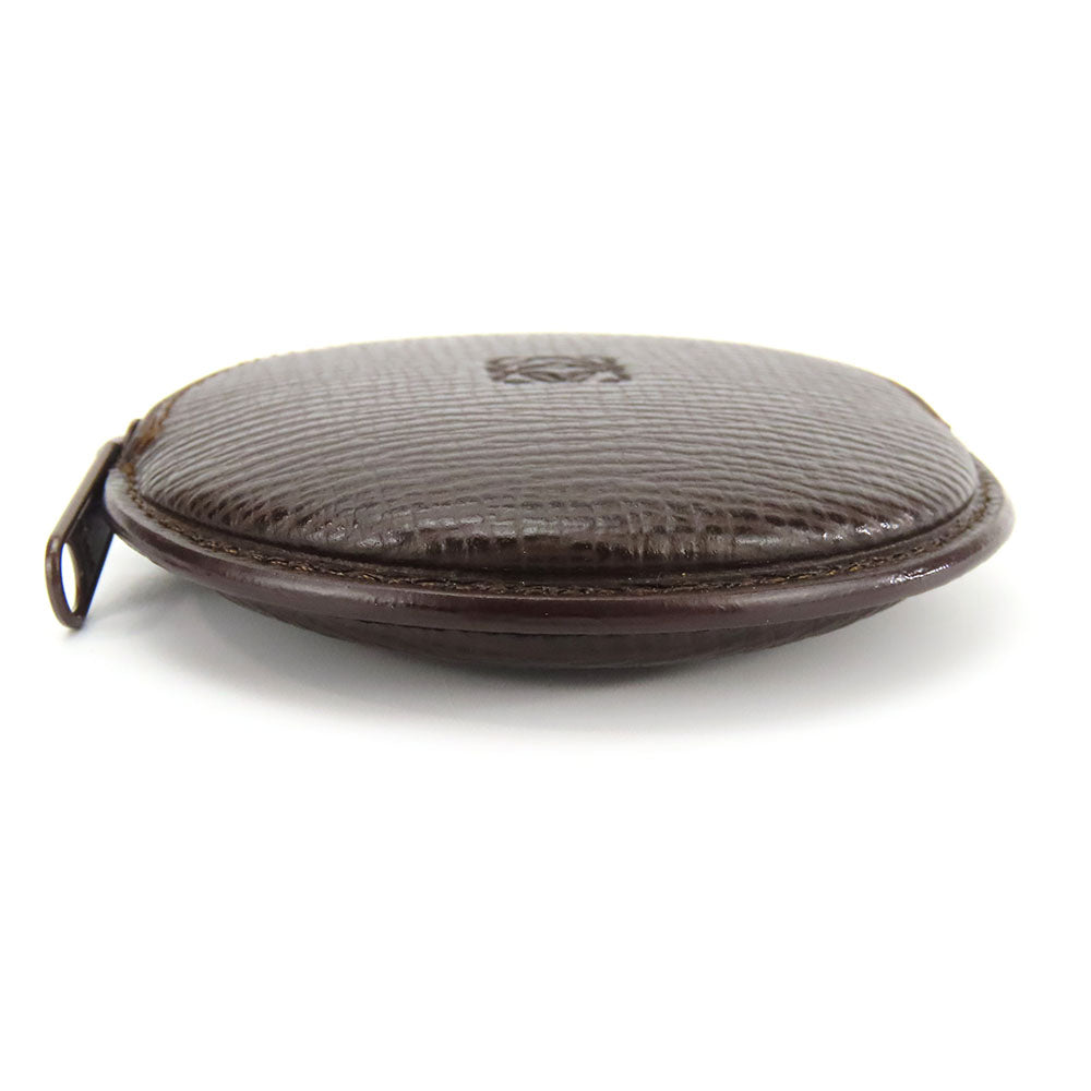 LOEWE Coin case leather Brown anagram