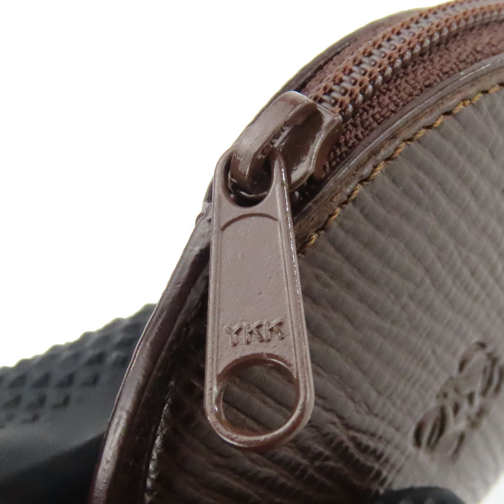 LOEWE Coin case leather Brown anagram