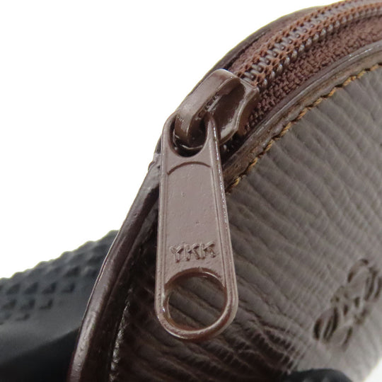 LOEWE Coin case leather Brown anagram