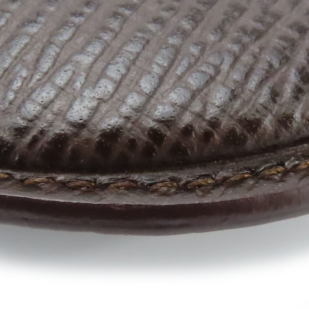 LOEWE Coin case leather Brown anagram