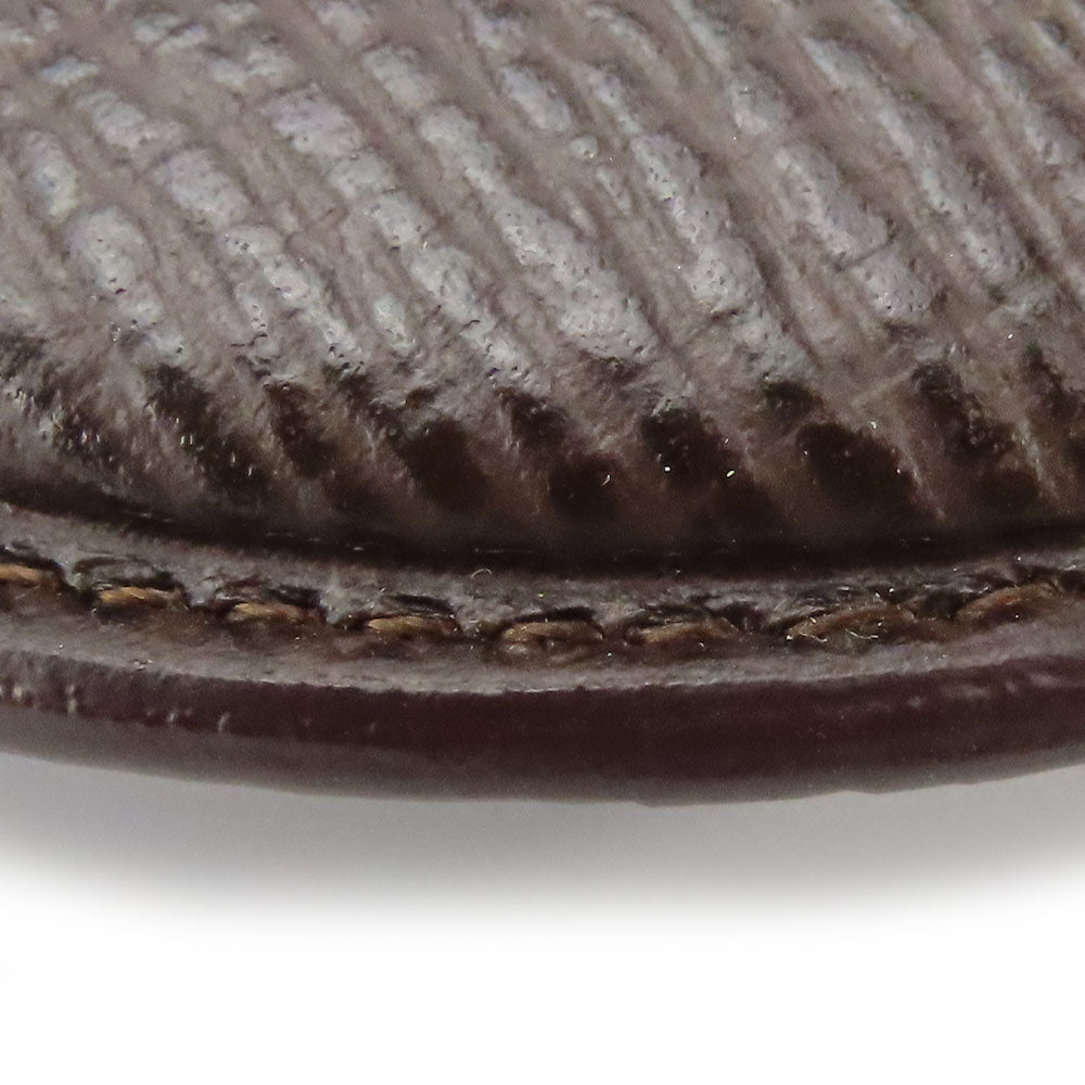 LOEWE Coin case leather Brown anagram