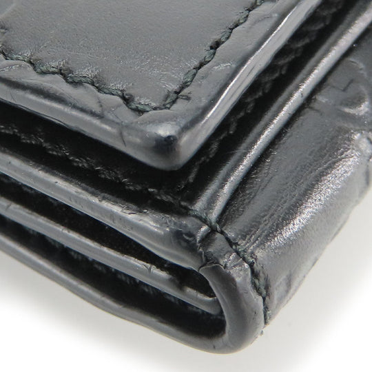 GUCCI Bifold Wallet 406925 Sima leather black Women Used Authentic