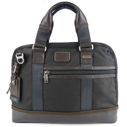 TUMI Business bag 222610HK2 Leather, Ballistic Nylon Brown Alpha Bravo R mens Used Authentic