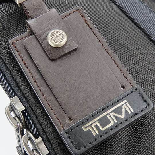 TUMI Business bag 222610HK2 Leather, Ballistic Nylon Brown Alpha Bravo R mens Used Authentic