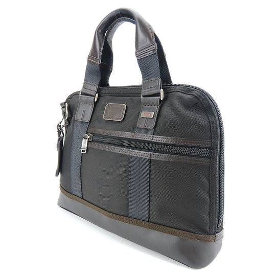 TUMI Business bag 222610HK2 Leather, Ballistic Nylon Brown Alpha Bravo R mens Used Authentic