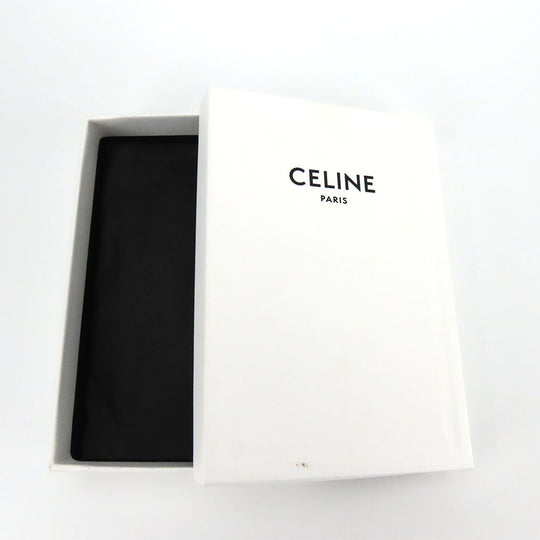 CELINE Coin case 10D222BQ3.38NO PVC, Leather black Triomphe Women Used Authentic