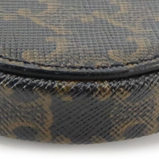 CELINE Coin case 10D222BQ3.38NO PVC, Leather black Triomphe Women Used Authentic
