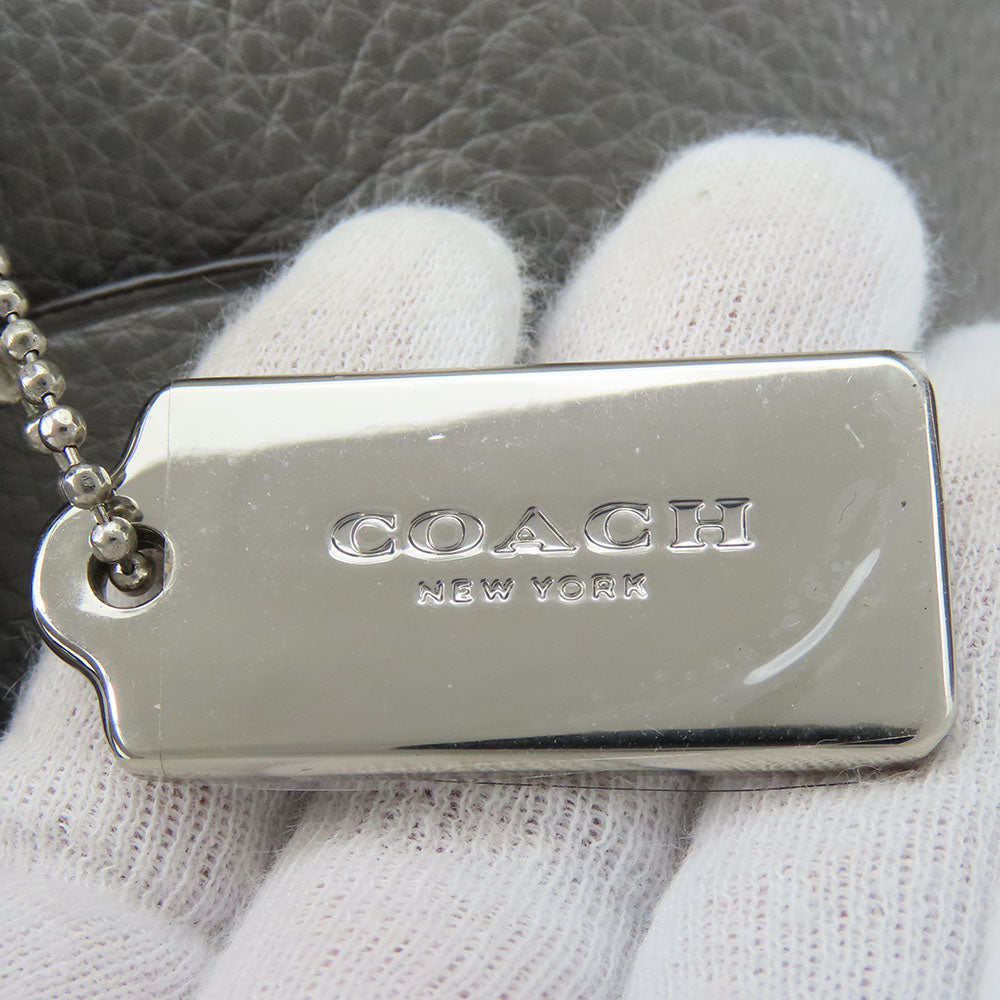 COACH Handbag F31466 leather gray Women Used Authentic