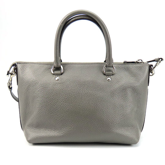 COACH Handbag F31466 leather gray Women Used Authentic