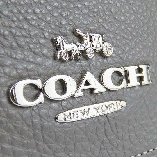 COACH Handbag F31466 leather gray Women Used Authentic