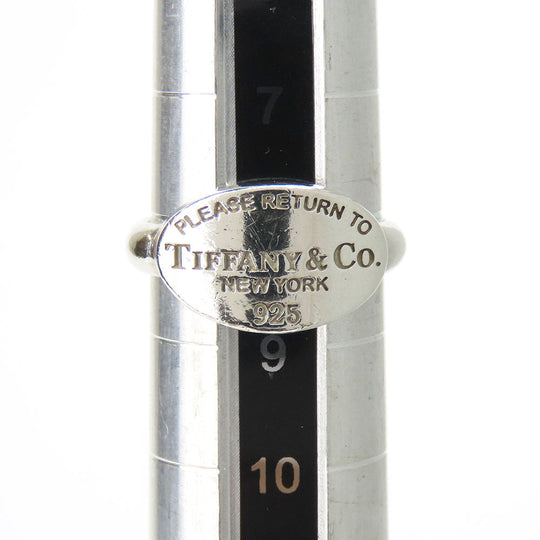 TIFFANY&Co. Ring Silver925 Silver Return to oval Women Used Authentic