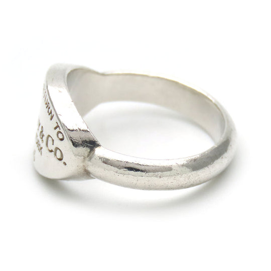 TIFFANY&Co. Ring Silver925 Silver Return to oval Women Used Authentic