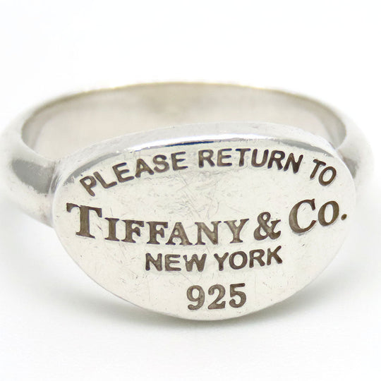 TIFFANY&Co. Ring Silver925 Silver Return to oval Women Used Authentic