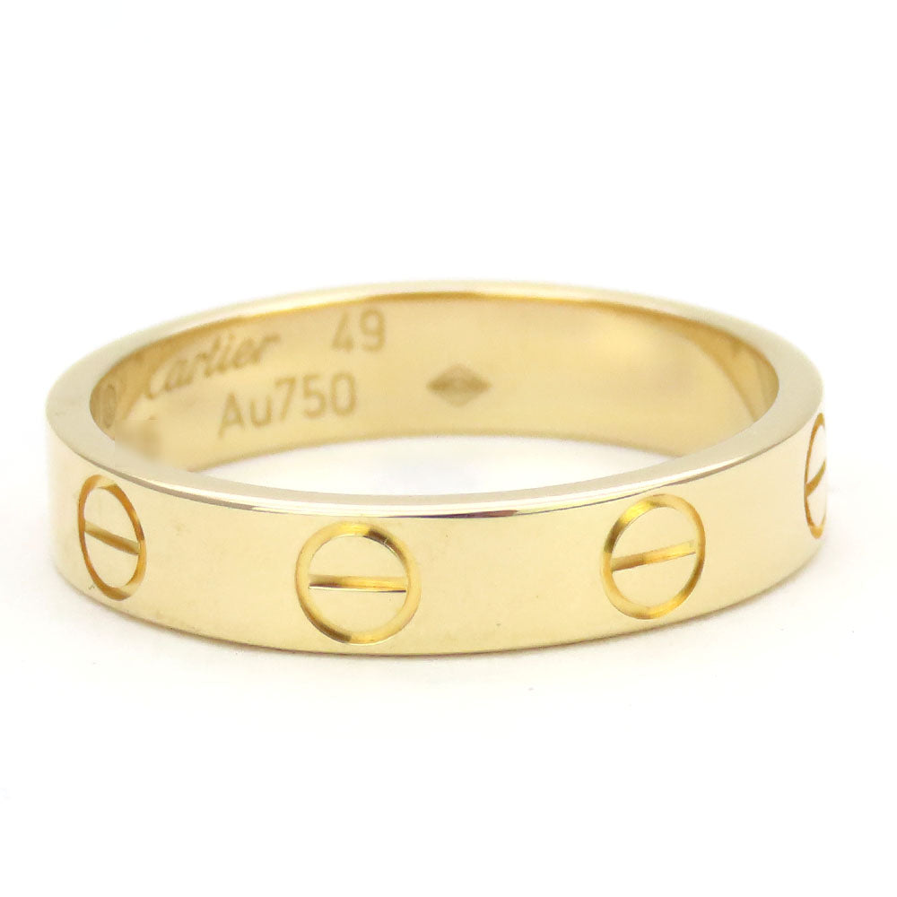 CARTIER Ring CRB40850 K18 yellow gold Yellow Gold Mini love Women Used Authentic