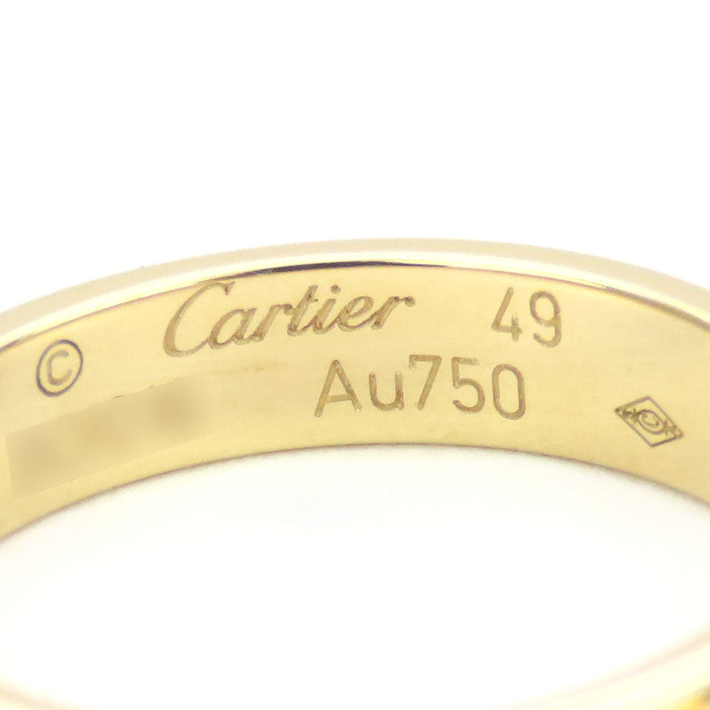 CARTIER Ring CRB40850 K18 yellow gold Yellow Gold Mini love Women Used Authentic