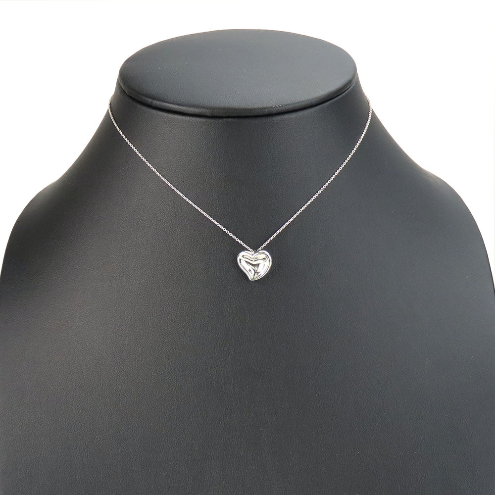 TIFFANY&Co. Necklace Silver925 Silver Full heart Women Used Authentic