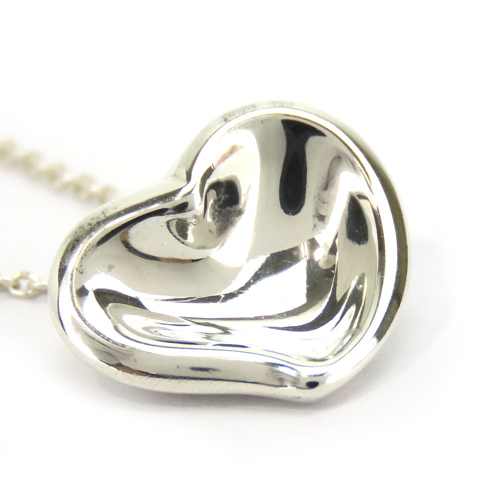 TIFFANY&Co. Necklace Silver925 Silver Full heart Women Used Authentic