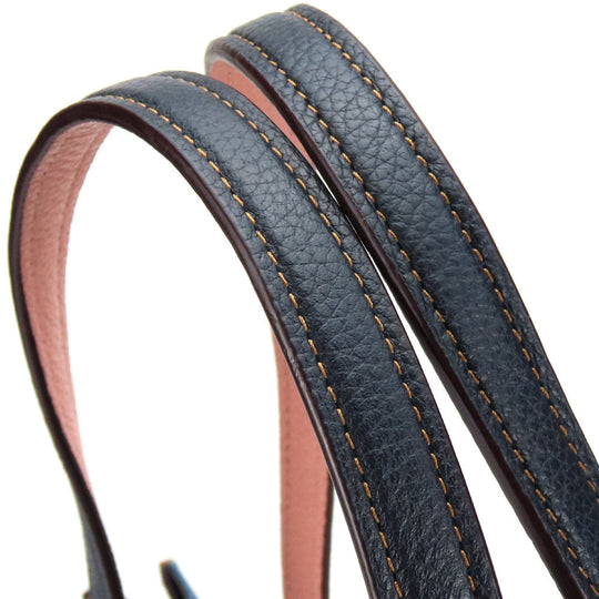 COACH Tote Bag 28898 Denim, Leather Navy Women Used Authentic