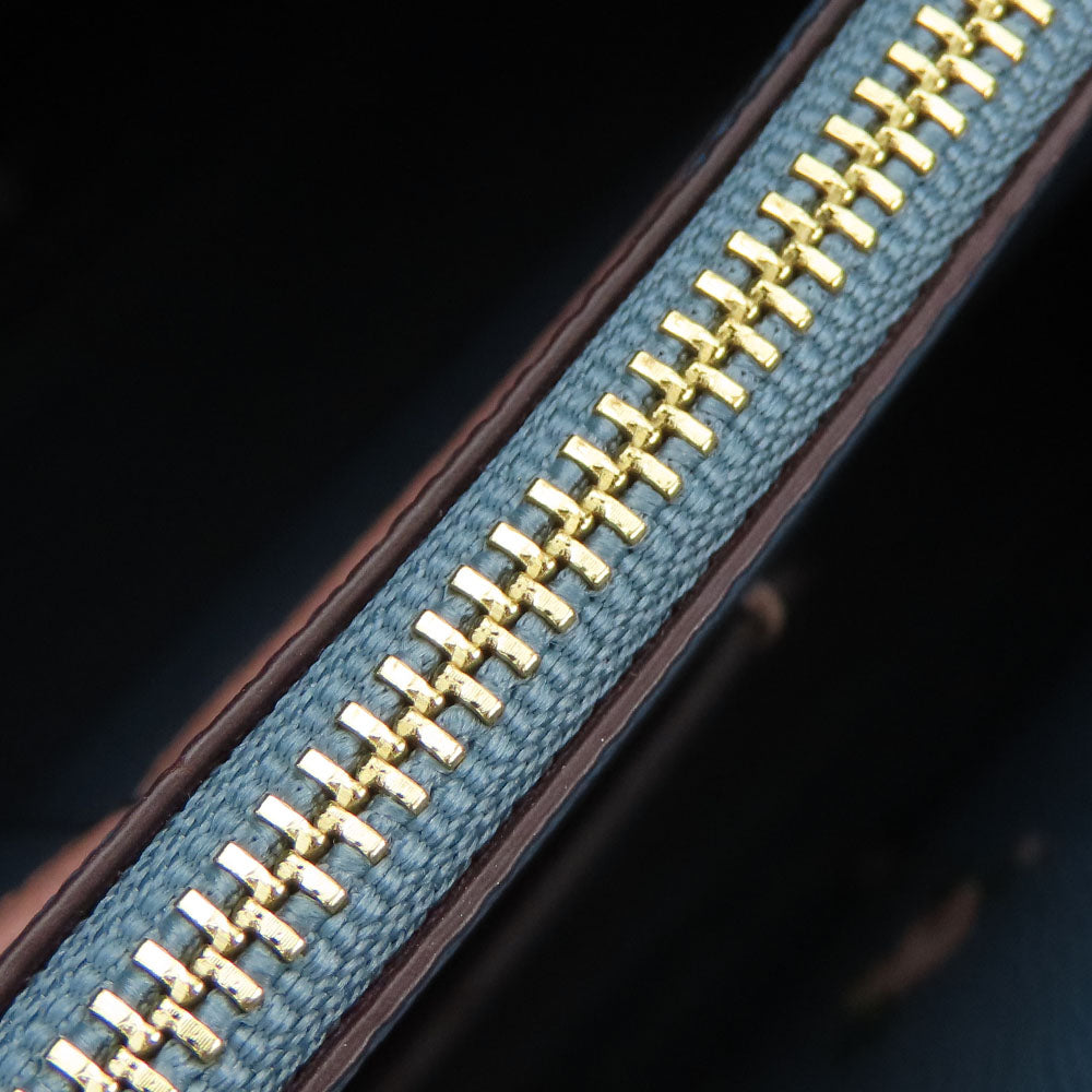 COACH Tote Bag 28898 Denim, Leather Navy Women Used Authentic