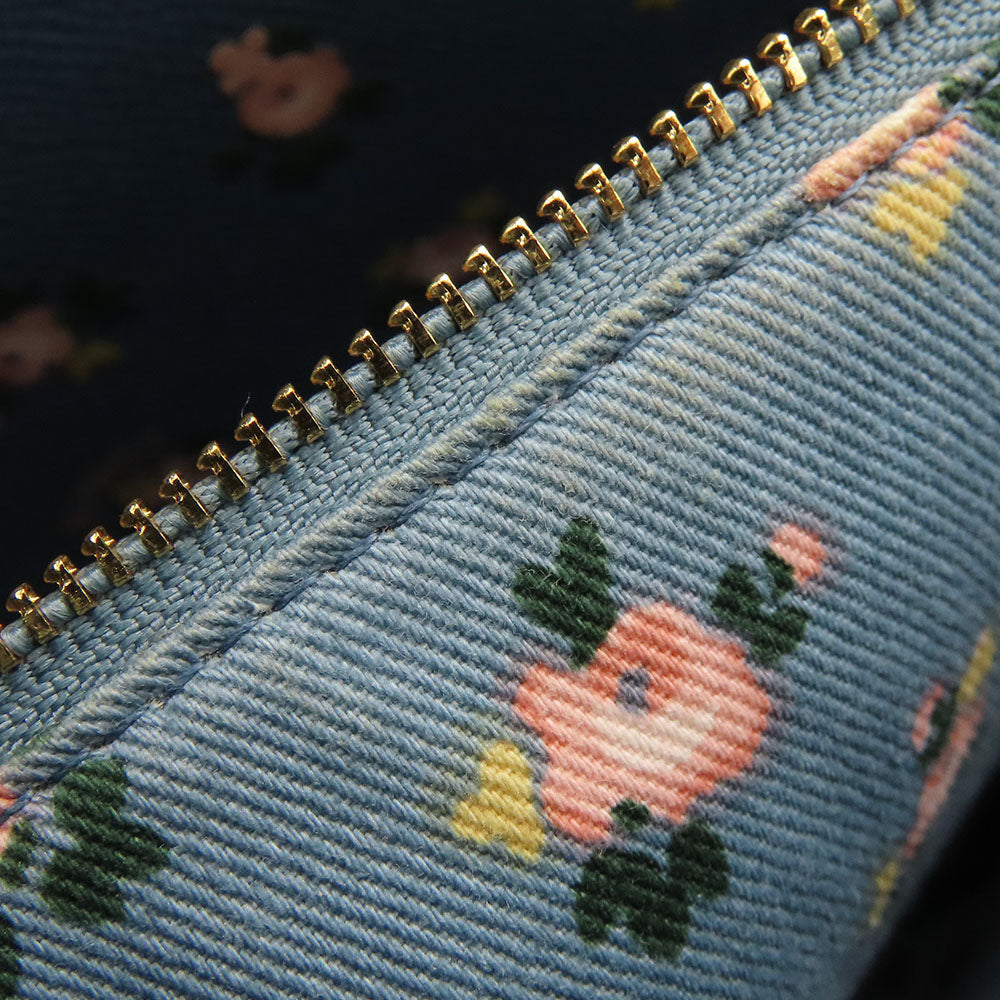 COACH Tote Bag 28898 Denim, Leather Navy Women Used Authentic