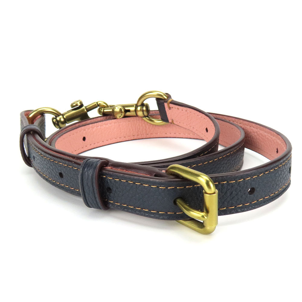 COACH Tote Bag 28898 Denim, Leather Navy Women Used Authentic