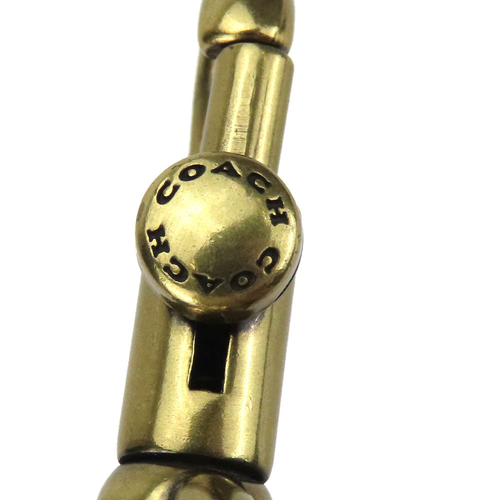 COACH Tote Bag 28898 Denim, Leather Navy Women Used Authentic