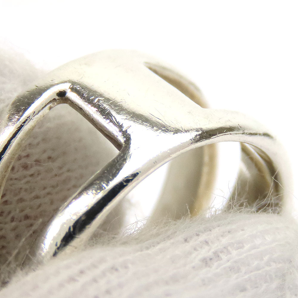 TIFFANY&Co. Ring Silver925 Silver Diagonal Women Used Authentic