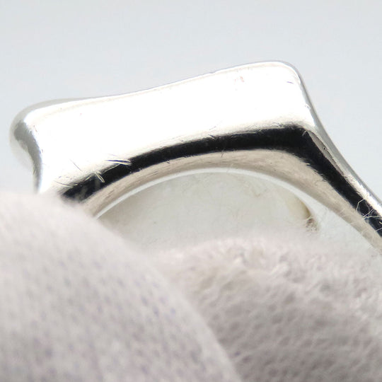 TIFFANY&Co. Ring Silver925 Silver Splash Square Women Used Authentic
